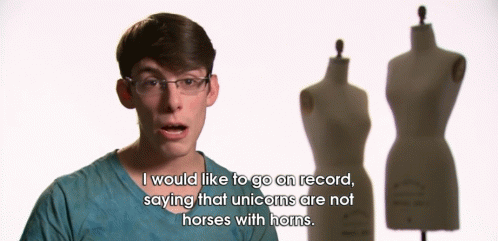 He Has Some Serious Opinions About Unicorns GIF - Project Runway Unicorns Crazy Pants GIFs