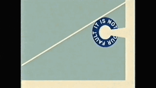 a poster for paranoia agent shows a blue ball and a circle