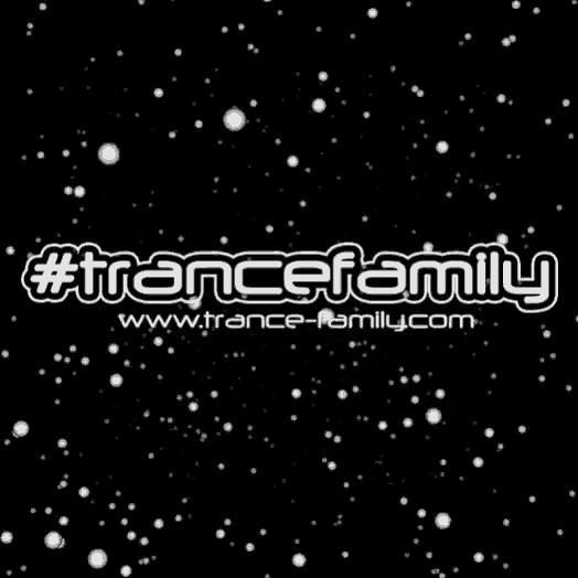 a black background with white dots and the words #trancefamily