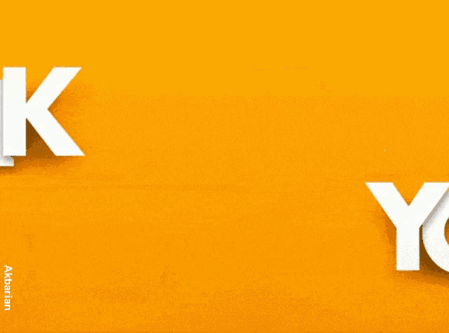 a yellow background with the words thank you cut out of paper