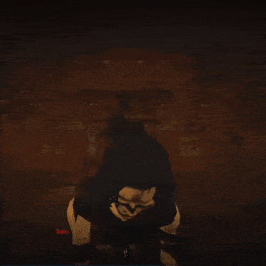 a screenshot of a video game shows a skeleton with glowing yellow eyes