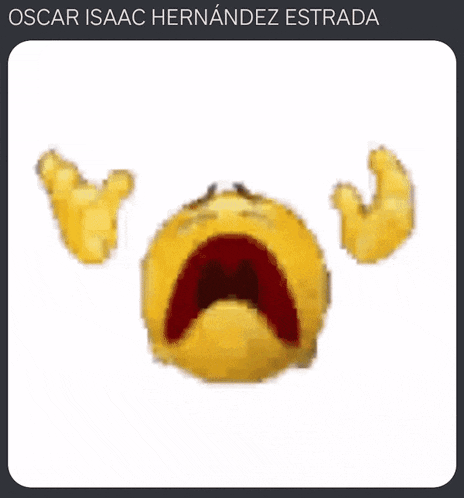 oscar isaac hernandez estrada is written on the bottom of a white background