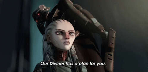 Our Diviner Has A Plan For You Gwyn GIF - Our Diviner Has A Plan For You Gwyn Drednok GIFs