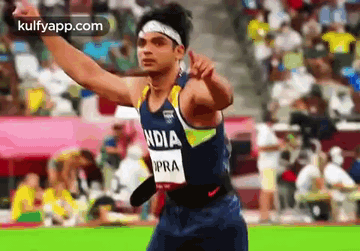 Neeraj Chopra Is The First Indian To Win An Athletics Gold Medal.Gif GIF