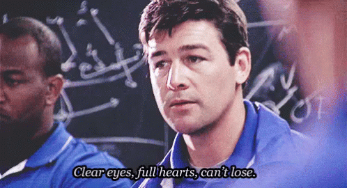 Friday Night Lights GIF - Friday Night Lights Cantlose Clear Eyes GIFs