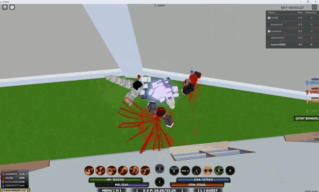 a screenshot of a video game with a few players including one named ' samurai '
