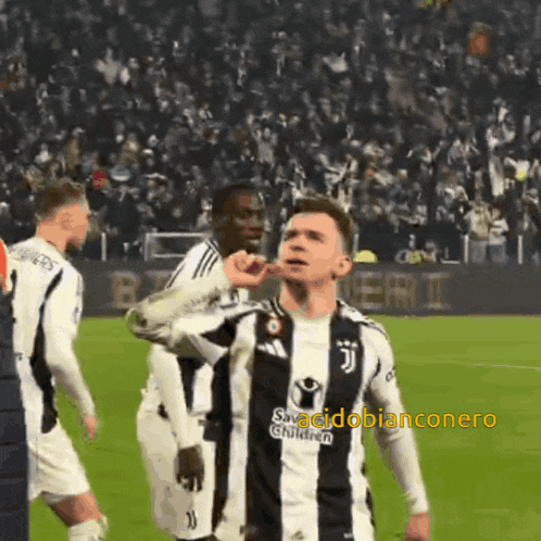 a soccer player wearing a jersey that says juventus children