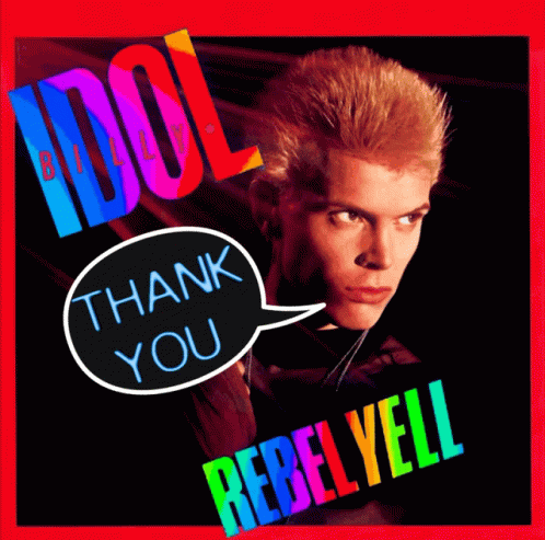 Billy Idol Thank You GIF - Billy Idol Thank You Rebel Yell GIFs