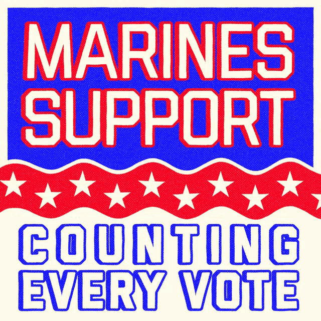 Marines Support Marines Support Counting Every Vote GIF - Marines Support Marines Support Counting Every Vote Marine GIFs