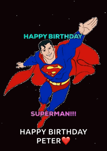 Superman Man Of Steel GIF - Superman Man Of Steel Happy Birthday GIFs