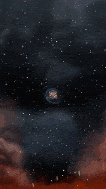 a computer generated image of a space ship flying through the stars