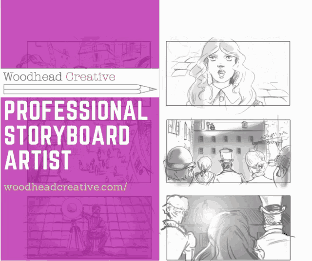 a woodhead creative professional storyboard artist poster