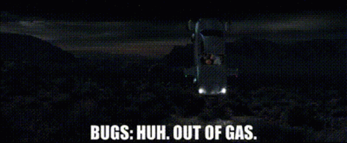 Looney Tunes Bugs Bunny GIF - Looney Tunes Bugs Bunny Huh Out Of Gas GIFs