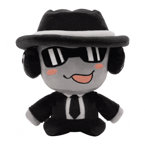 a stuffed toy that looks like a man in a suit and tie