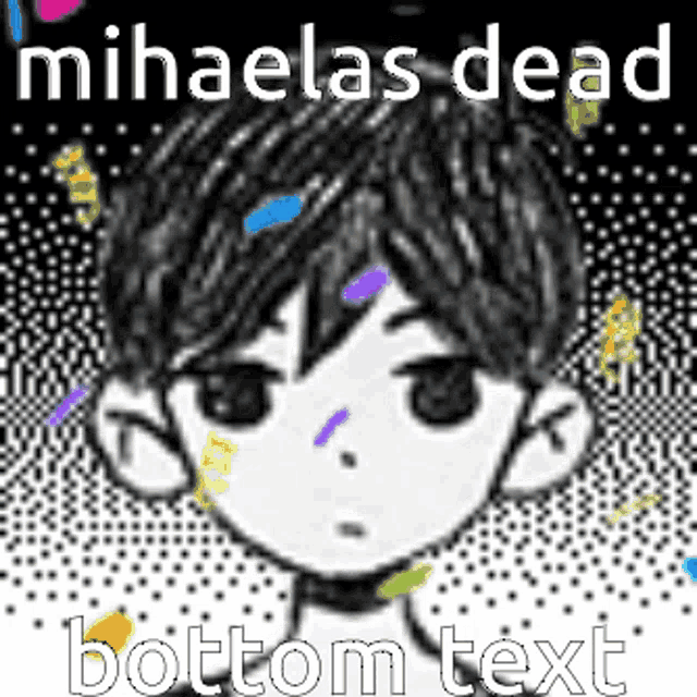 a black and white image of a boy with a bottom text .