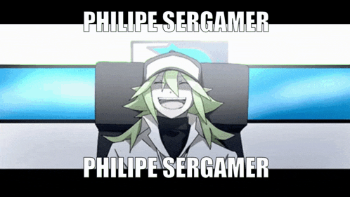 a picture of a cartoon character with the words philipe sergamer on it