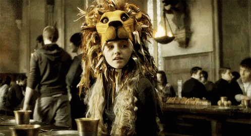Trying To Be Fierce GIF - Harry Potter Luna Lovegood Evanna Lynch GIFs