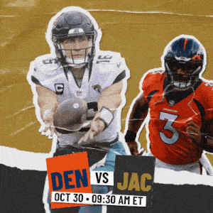 an advertisement for denver vs jac on oct 30