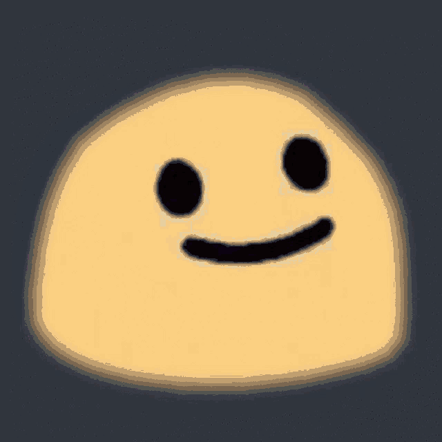 a glow in the dark ghost with a smiley face on its face .