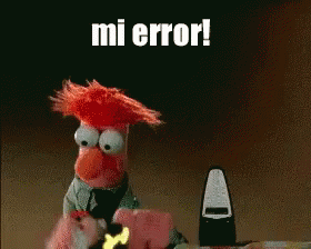 Mi Error Teleñeco GIF - Los Muppets Mi Error GIFs