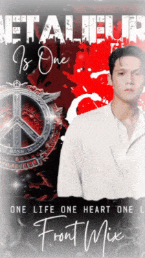 a poster that says one life one heart one front mix on it