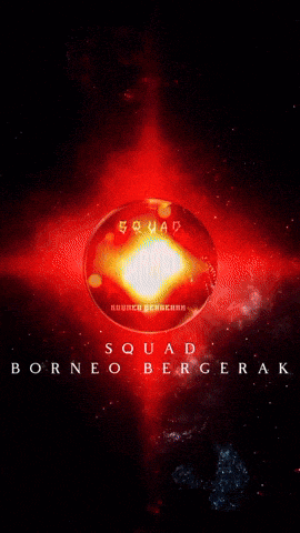 a red background with a white glowing object in the center