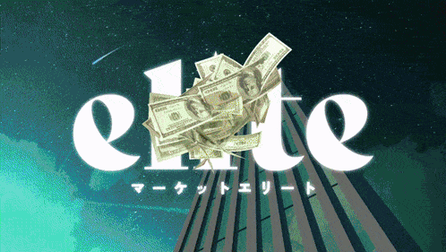 a bunch of hundred dollar bills are stacked on top of the letter e