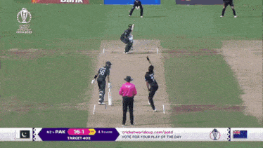 a cricket match between pakistan and new zealand is being played
