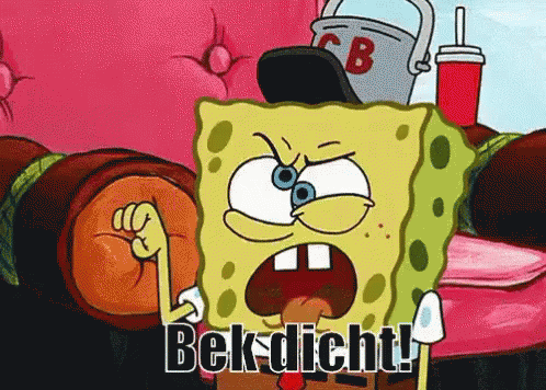 Kop Op, Sponge Bob GIF - Kop Op Bek Dicht Shut Up GIFs