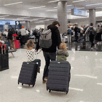 At The Airport Dave Crosby GIF - At The Airport Dave Crosby June Crosby GIFs