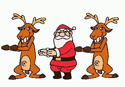 Santa Dance Reindeer GIF - Santa Dance Reindeer GIFs