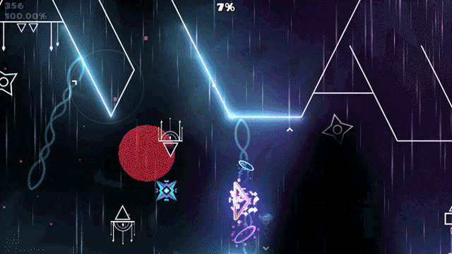a screen shot of a video game with a percentage of s on it