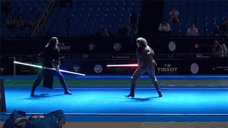 Star Wars Play Fight GIF - Star Wars Play Fight Choreography GIFs