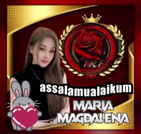 a picture of a woman with the name maria magdalena on the bottom