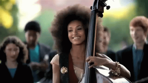 Double Bass Smiling GIF - Double Bass Smiling Happy GIFs