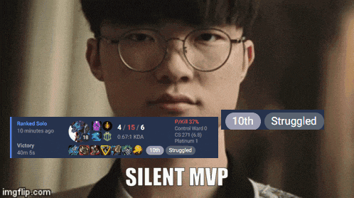 a picture of a man with glasses and the words silent mvp in the corner