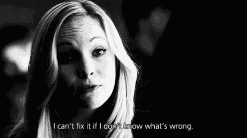 a black and white photo of a woman with the words i can 't fix it