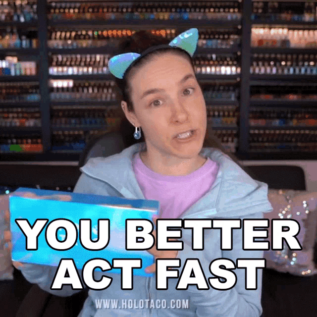 You Better Act Fast Cristine Raquel Rotenberg GIF - You Better Act Fast Cristine Raquel Rotenberg Simply Nailogical GIFs