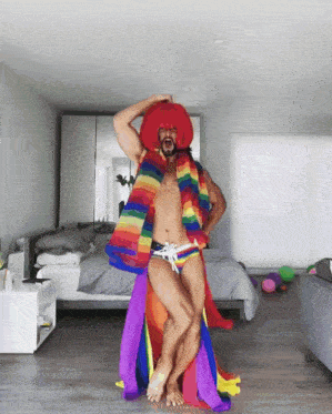Wig Reveal Pride GIF - Wig Reveal Pride Rainbow GIFs