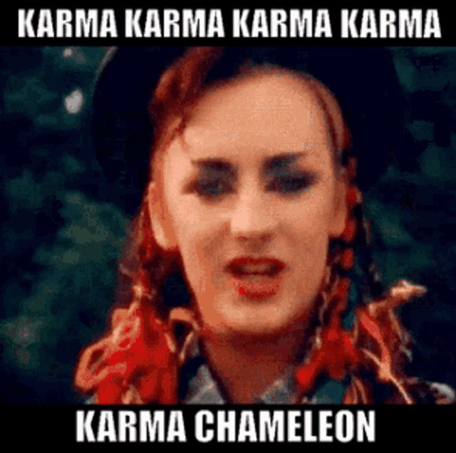 Karma Chameleon Culture Club GIF - Karma Chameleon Culture Club Boy George GIFs
