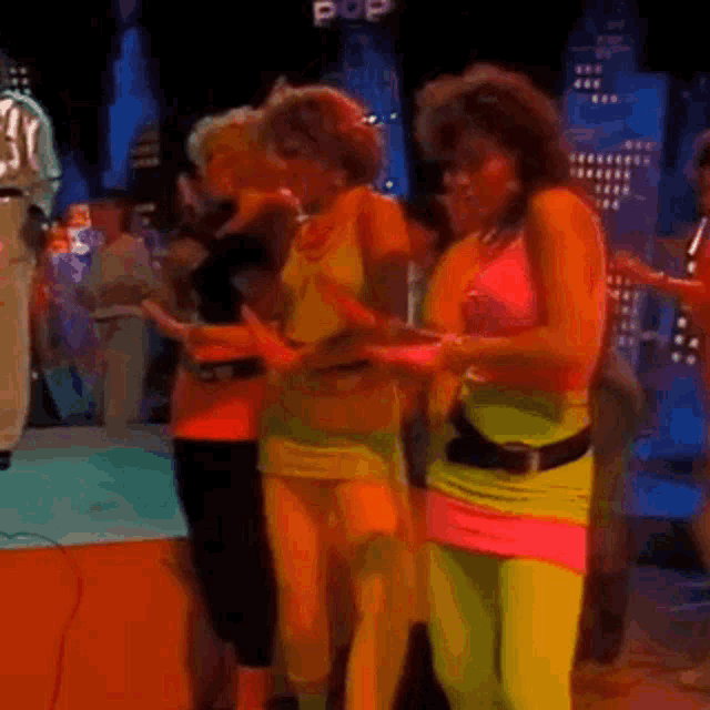 80s Dancers Neon Clothing GIF - 80s Dancers Neon Clothing Fluorescent GIFs