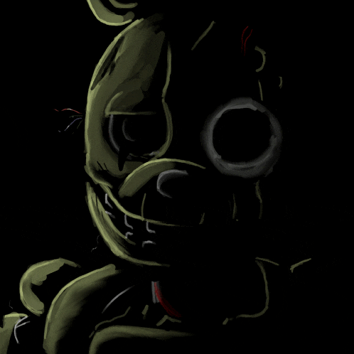 a drawing of a rabbit with a bullet hole in his eye
