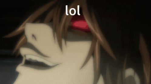 Lol Death Note GIF - Lol Death Note Light Yagami GIFs