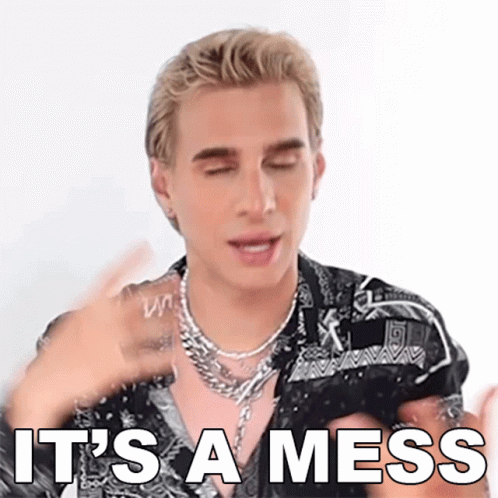 Its A Mess Brad Mondo GIF - Its A Mess Brad Mondo All Over The Place GIFs