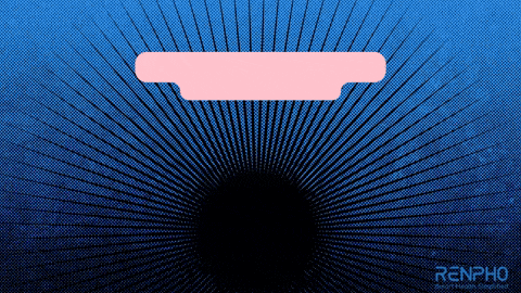 a blue background with the word renpho on the bottom right