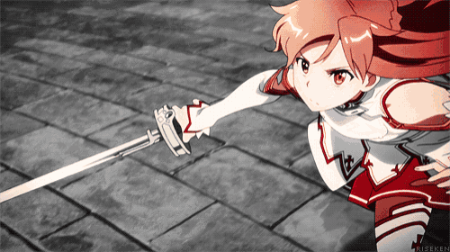 a black and white drawing of a girl holding a sword with the word riseken on the bottom