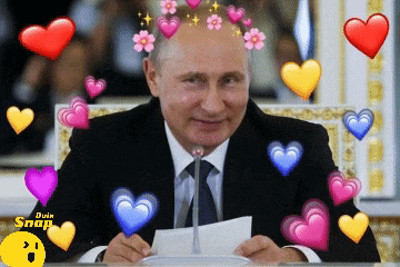a man in a suit and tie is surrounded by hearts and flowers and the word snap is on the bottom right