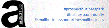 a logo for asbestos ltd with the hashtags #smallbusinesssupportingsmallbusiness