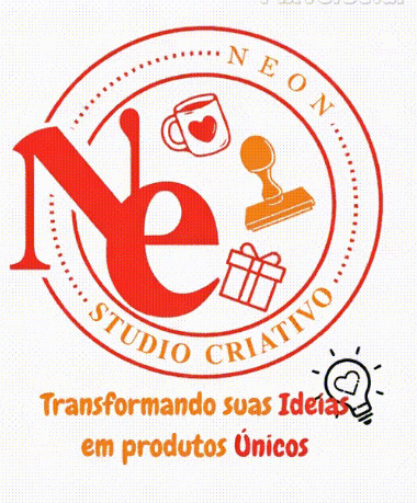a logo for neon studio criativo with a light bulb in the middle