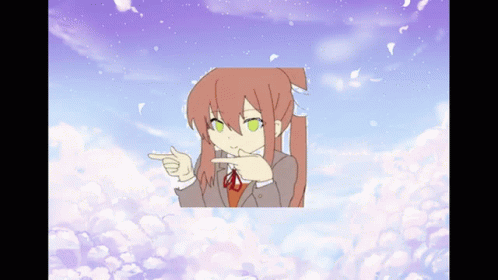 Monika Monika Ddlc GIF - Monika Monika Ddlc Monika Spin GIFs